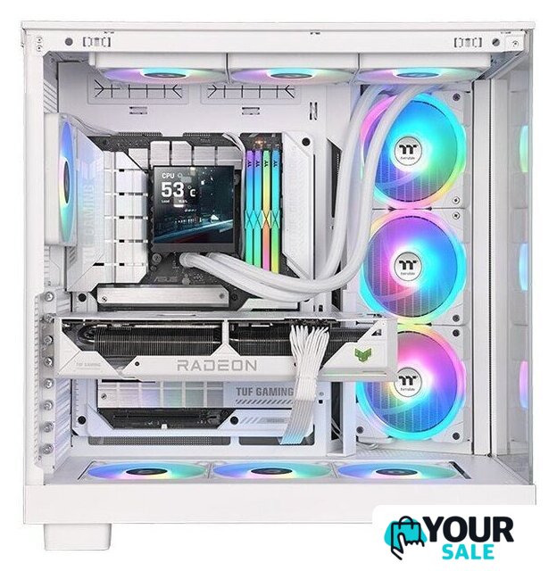 Система жидкостного охлаждения для процессора Thermaltake MAGFloe 420 Ultra ARGB Sync Snow Edition CL-W452-PL14SW-A - Изображение №6 — Интернет-магазин Your Sale