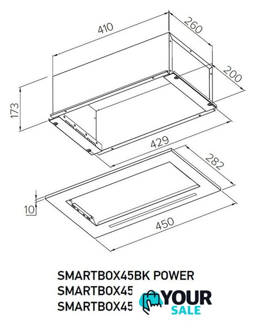 Кухонная вытяжка Meferi SMARTBOX45BK Power - Изображение №2 — Интернет-магазин Your Sale