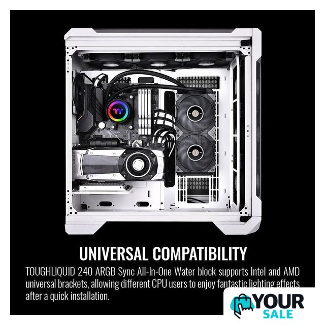 Система жидкостного охлаждения для процессора Thermaltake Toughliquid 240 ARGB Sync CL-W319-PL12BL-A - Изображение №7 — Интернет-магазин Your Sale