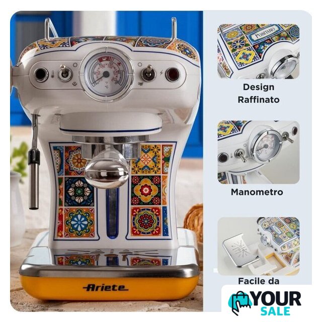 Рожковая кофеварка Ariete Capri 1389/1P - Изображение №6 — Интернет-магазин Your Sale