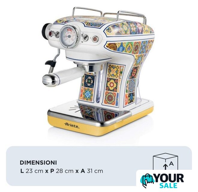 Рожковая кофеварка Ariete Capri 1389/1P - Изображение №5 — Интернет-магазин Your Sale