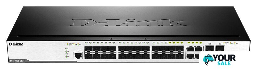 Управляемый коммутатор 2-го уровня D-Link DGS-3000-28SC/A1A - Изображение №1 — Интернет-магазин Your Sale