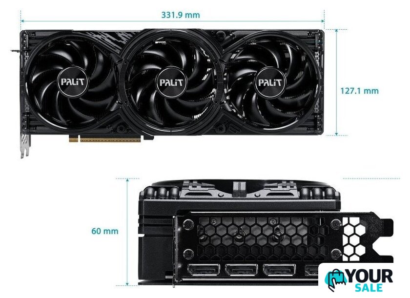 Видеокарта Palit GeForce RTX 5080 GamingPro OC V1 NE75080S19T2-GB2031Y - Изображение №10 — Интернет-магазин Your Sale