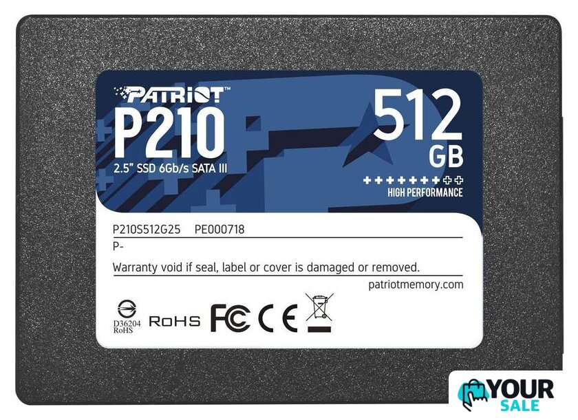 SSD Patriot P210 512GB P210S512G25 - Изображение №1 — Интернет-магазин Your Sale