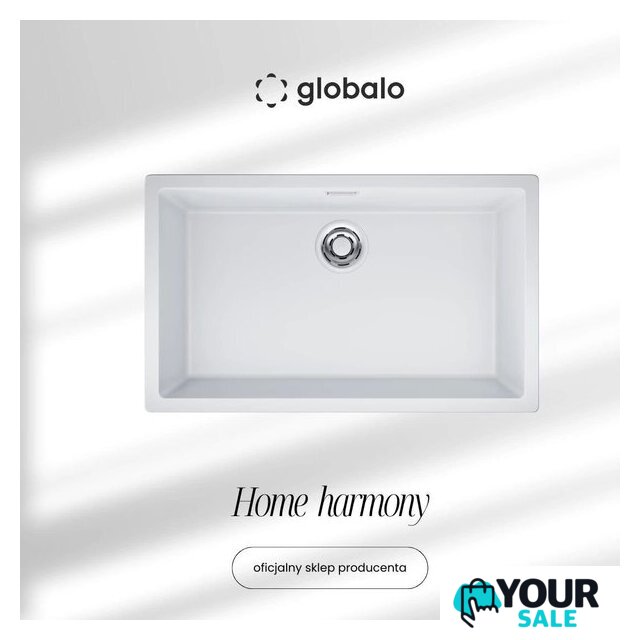 Кухонная мойка Globalo Aurilio 80.1 White Clean Tech - Изображение №1 — Интернет-магазин Your Sale