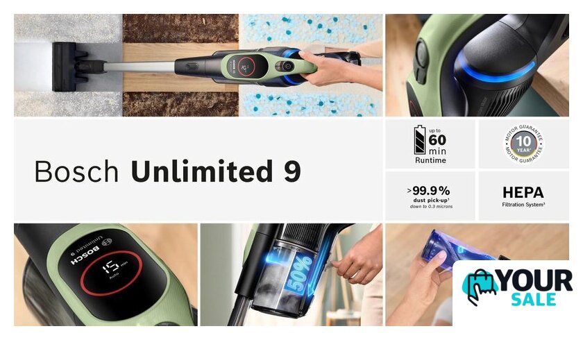 Пылесос Bosch Unlimited 9 BCS931TQC - Изображение №12 — Интернет-магазин Your Sale