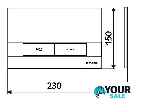 Панель смыва Schell Board (белый) 031201599 - Изображение №2 — Интернет-магазин Your Sale