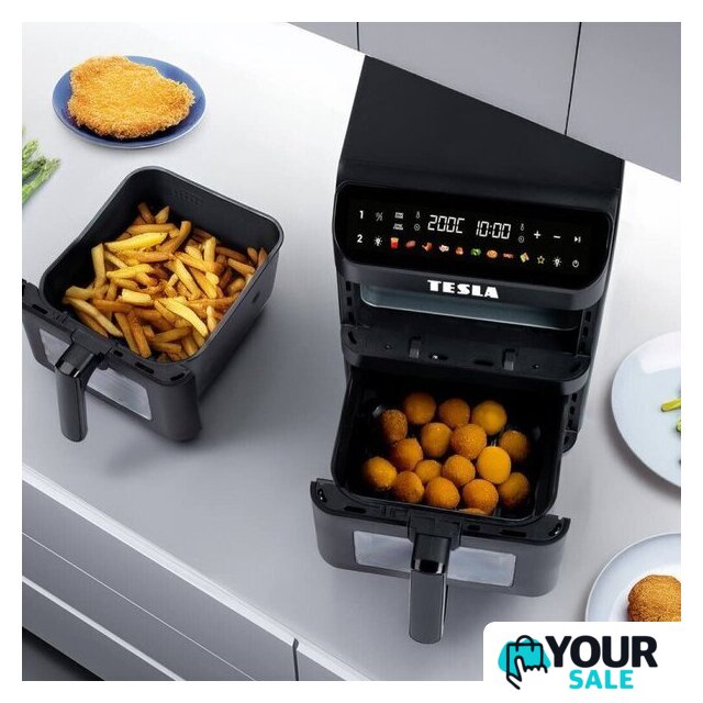 Аэрогриль (аэрофритюрница) Tesla Electronics AirCook DualZone Q670 XXL - Изображение №6 — Интернет-магазин Your Sale