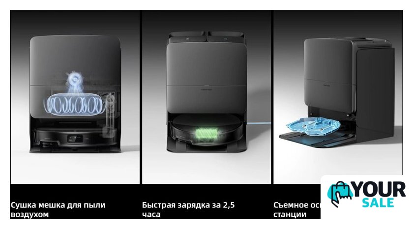 Робот-пылесос Roborock Saros 20 With RDS S20RD52-02 (черный) - Изображение №5 — Интернет-магазин Your Sale