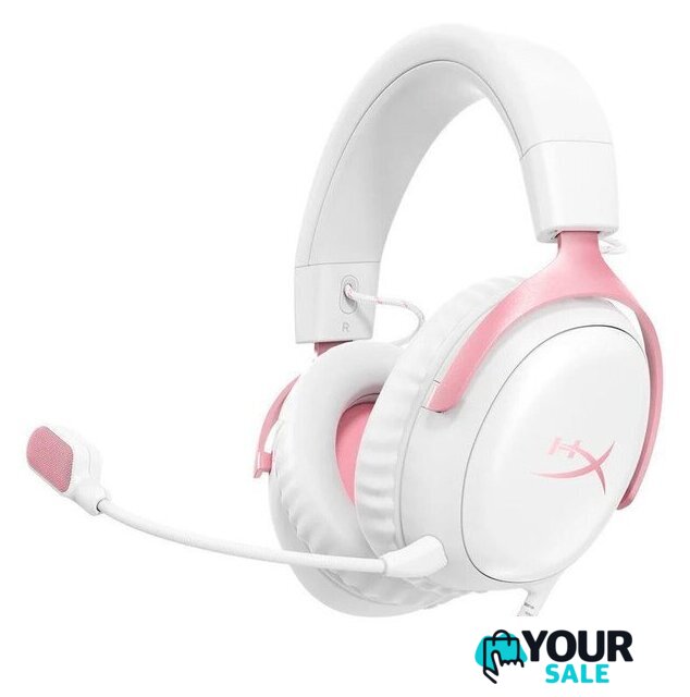 Наушники HyperX Cloud III (белый/розовый) - Изображение №1 — Интернет-магазин Your Sale