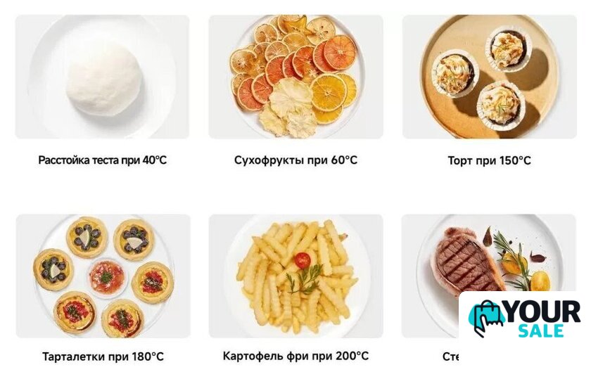 Аэрогриль (аэрофритюрница) Xiaomi Smart Double Stack Air Fryer 12L MAF-DS1201 (евровилка, черный) - Изображение №9 — Интернет-магазин Your Sale