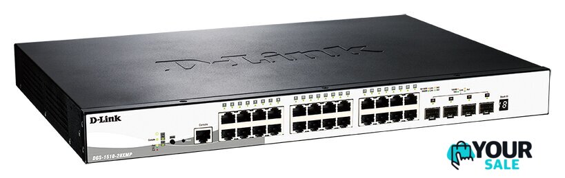 Управляемый коммутатор уровня 2+ D-Link DGS-1510-28XMP/A1A - Изображение №2 — Интернет-магазин Your Sale