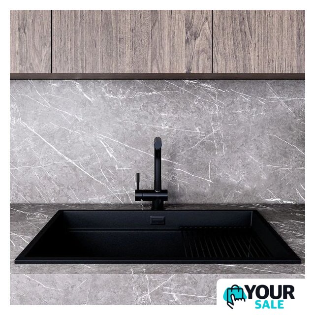 Кухонная мойка Globalo Miralio 80.1 Black/BL Mat - Изображение №2 — Интернет-магазин Your Sale