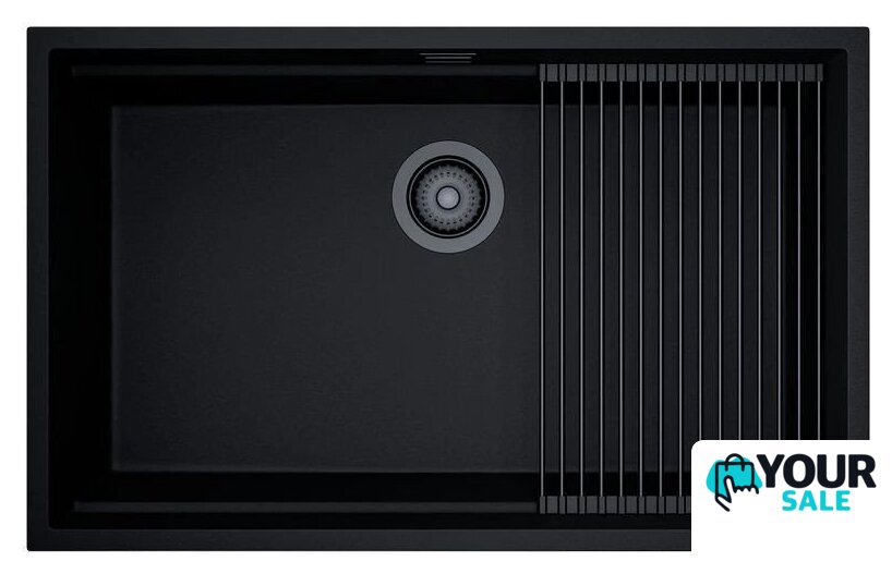 Кухонная мойка Globalo Miralio 80.1 Black/BL Mat - Изображение №9 — Интернет-магазин Your Sale