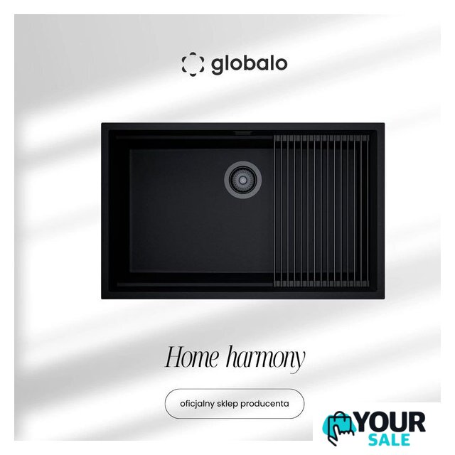 Кухонная мойка Globalo Miralio 80.1 Black/BL Mat - Изображение №1 — Интернет-магазин Your Sale