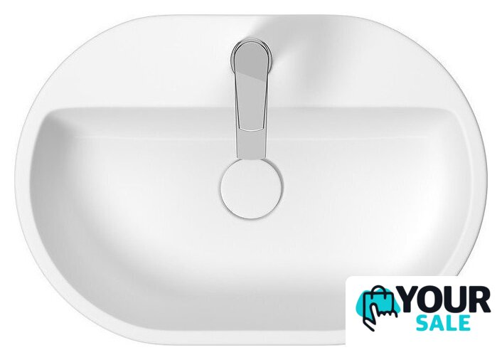 Умывальник Cersanit Caspia Oval 60x42 K11-0099 - Изображение №2 — Интернет-магазин Your Sale