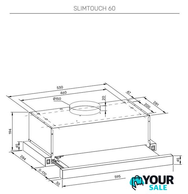 Кухонная вытяжка KUPPERSBERG Slimtouch 60 W - Изображение №7 — Интернет-магазин Your Sale