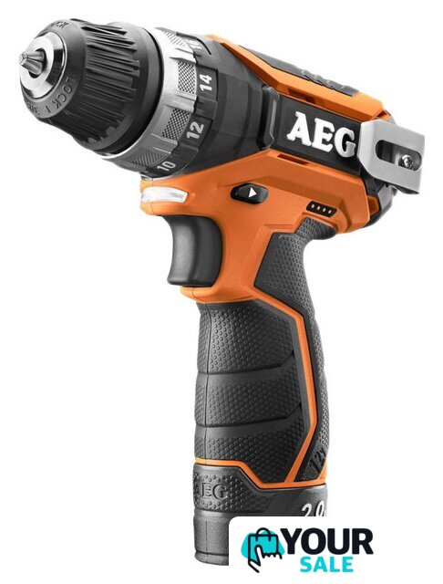 Дрель-шуруповерт AEG Powertools BS 12C2 LI-202C 4935447867 (с 2-мя АКБ) - Изображение №1 — Интернет-магазин Your Sale