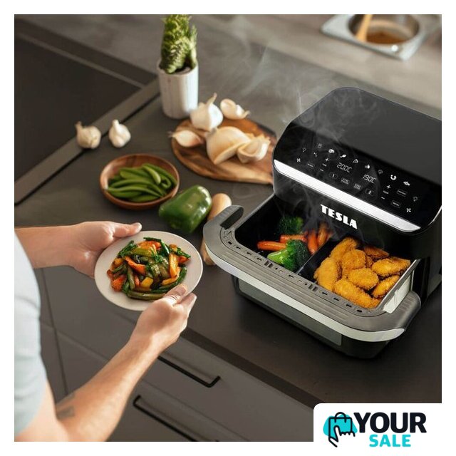 Аэрогриль (аэрофритюрница) Tesla Electronics AirCook FlexiZone Q570 XXL - Изображение №12 — Интернет-магазин Your Sale