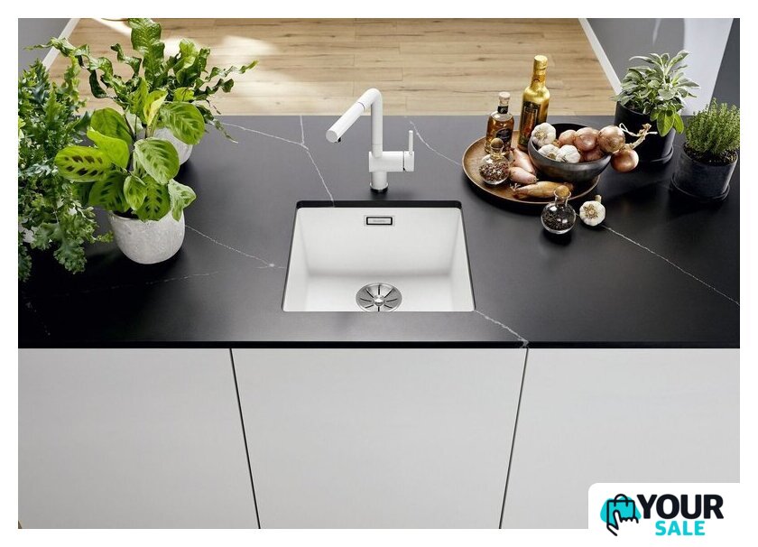 Кухонная мойка Blanco Subline 400-U Coloured Components 527793 (трюфель) - Изображение №7 — Интернет-магазин Your Sale