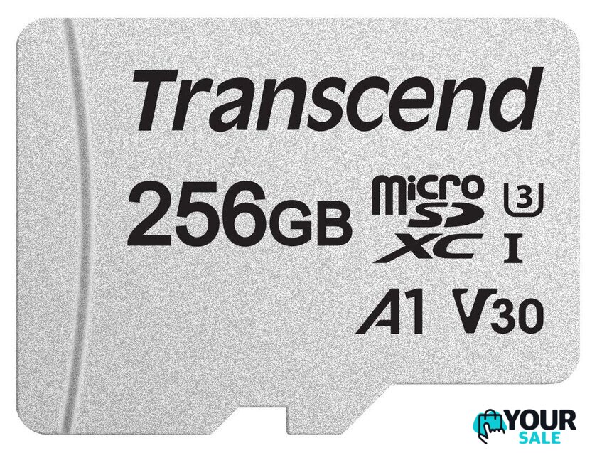 Карта памяти Transcend microSDXC 300S 256GB (с адаптером) - Изображение №2 — Интернет-магазин Your Sale