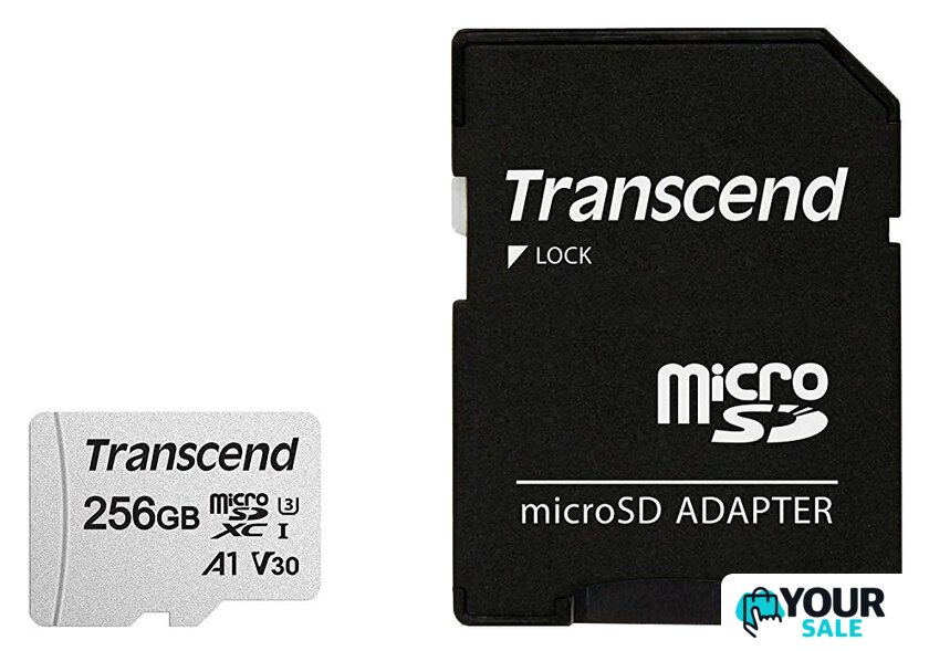Карта памяти Transcend microSDXC 300S 256GB (с адаптером) - Изображение №1 — Интернет-магазин Your Sale