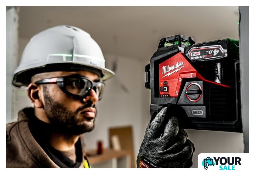 Лазерный нивелир Milwaukee M12 CLL4P-301C 4933479203 (с 1-им АКБ, кейс) - Изображение №10 — Интернет-магазин Your Sale