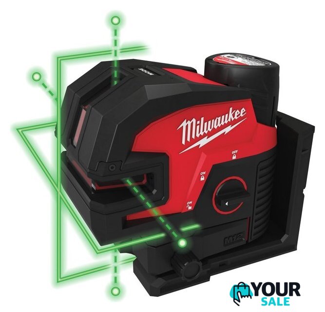 Лазерный нивелир Milwaukee M12 CLL4P-301C 4933479203 (с 1-им АКБ, кейс) - Изображение №5 — Интернет-магазин Your Sale
