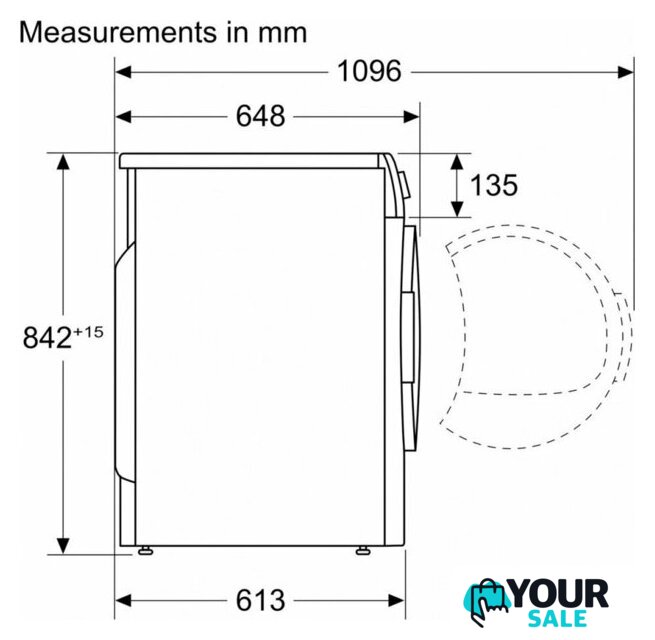Сушильная машина Bosch Serie 4 WQG1420AME - Изображение №6 — Интернет-магазин Your Sale