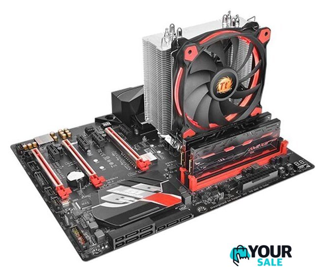 Кулер для процессора Thermaltake Riing Silent 12 (красный) [CL-P022-AL12RE-A] - Изображение №6 — Интернет-магазин Your Sale