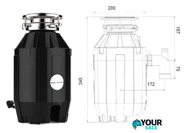 Измельчитель пищевых отходов Bone Crusher BC 810 - Изображение №2 — Интернет-магазин Your Sale