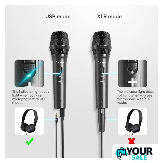 Проводной микрофон Maono AU-HD300S - Изображение №5 — Интернет-магазин Your Sale