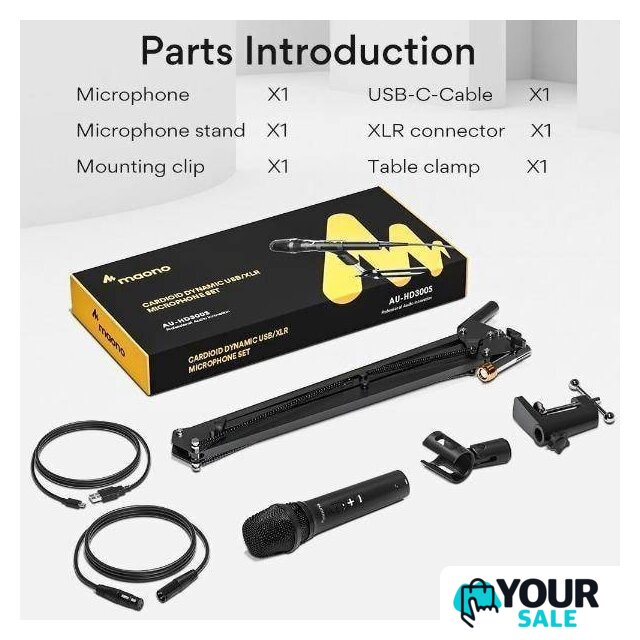 Проводной микрофон Maono AU-HD300S - Изображение №6 — Интернет-магазин Your Sale