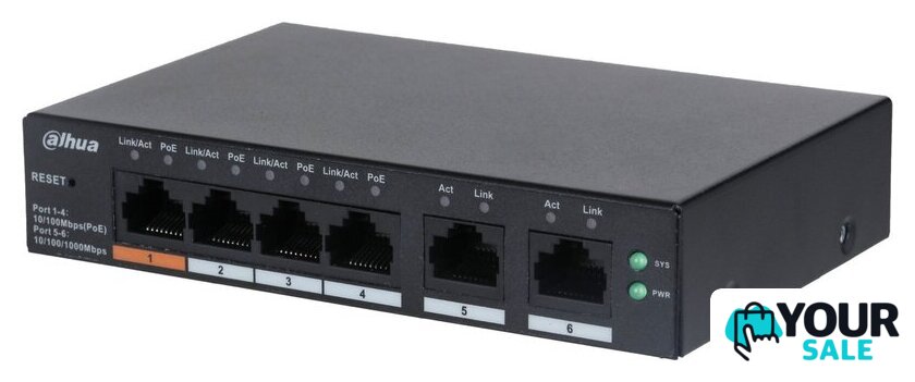 Настраиваемый коммутатор Dahua CS4006-4ET-60 - Изображение №1 — Интернет-магазин Your Sale