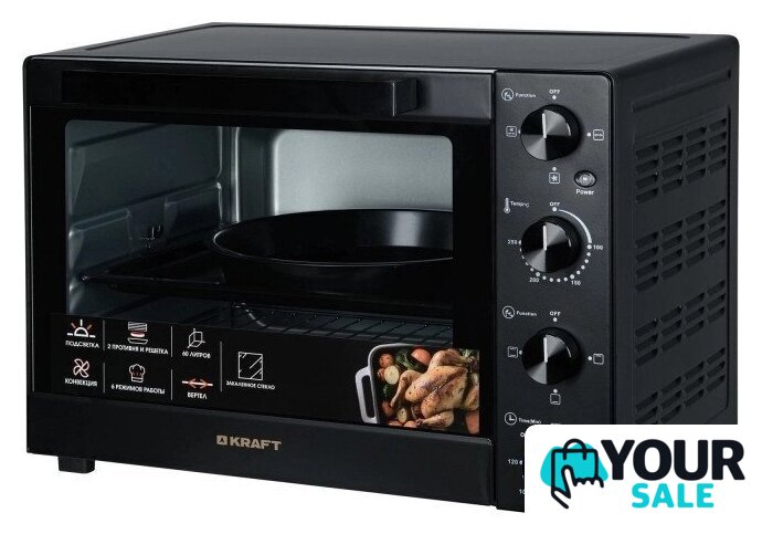 Мини-печь Kraft KFC-MO 6010 HRKBL - Изображение №4 — Интернет-магазин Your Sale
