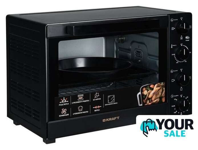 Мини-печь Kraft KFC-MO 6010 HRKBL - Изображение №5 — Интернет-магазин Your Sale