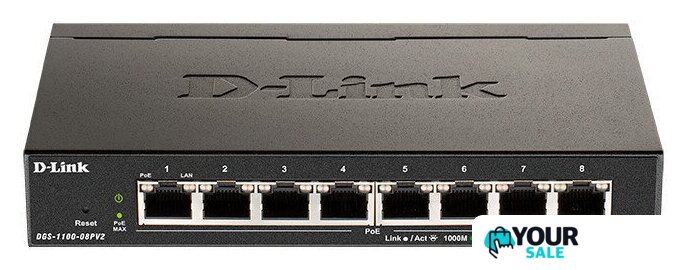 Управляемый коммутатор 2-го уровня D-Link DGS-1100-08PV2/A4A - Изображение №2 — Интернет-магазин Your Sale