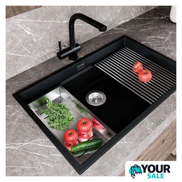 Кухонная мойка Globalo Miralio 80.1 Black/IX - Изображение №10 — Интернет-магазин Your Sale