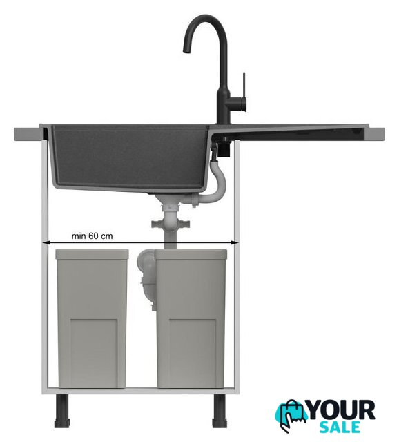Кухонная мойка Quadron HCQE10050U1_BS_P2O - Изображение №5 — Интернет-магазин Your Sale