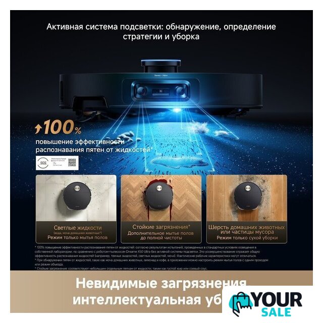 Робот-пылесос Dreame Robot Vacuum X60 Ultra Complete Black RLX87DE (евровилка, черный) - Изображение №24 — Интернет-магазин Your Sale
