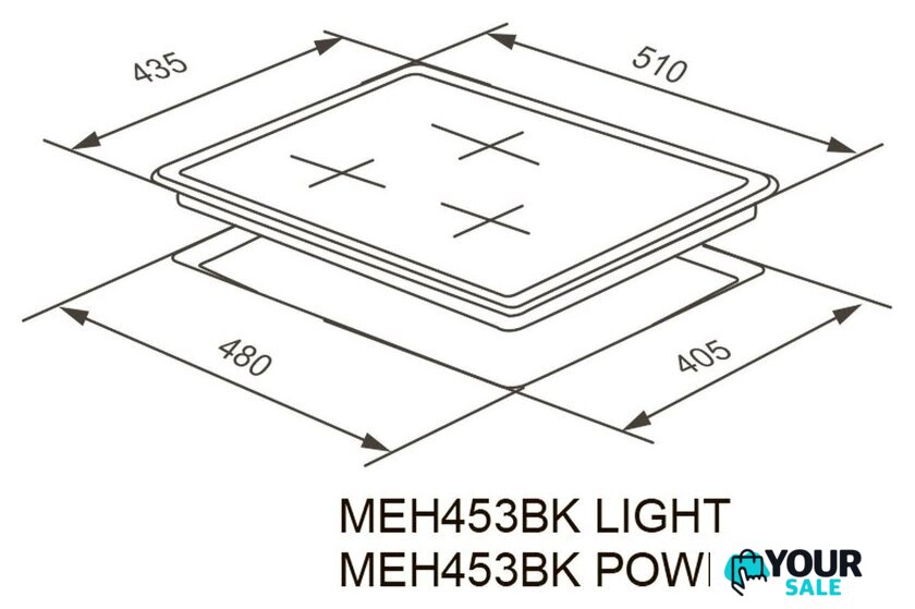 Варочная панель Meferi MEH453BK Light - Изображение №10 — Интернет-магазин Your Sale
