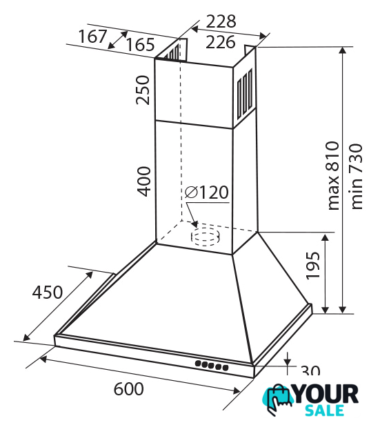Кухонная вытяжка Zigmund & Shtain K 139.6 S - Изображение №2 — Интернет-магазин Your Sale