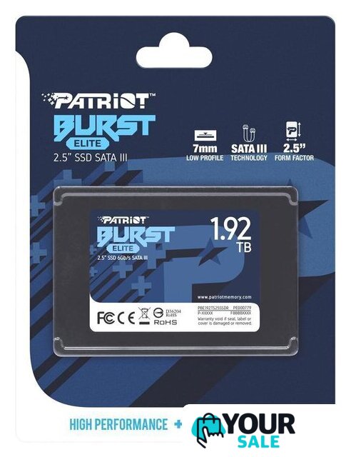SSD Patriot Burst Elite 1.92TB PBE192TS25SSDR - Изображение №6 — Интернет-магазин Your Sale
