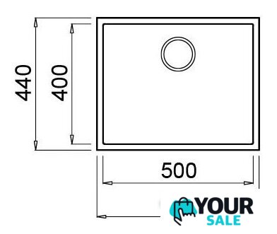 Кухонная мойка Elleci Quadra 105 Undermount Aluminium M79 - Изображение №2 — Интернет-магазин Your Sale