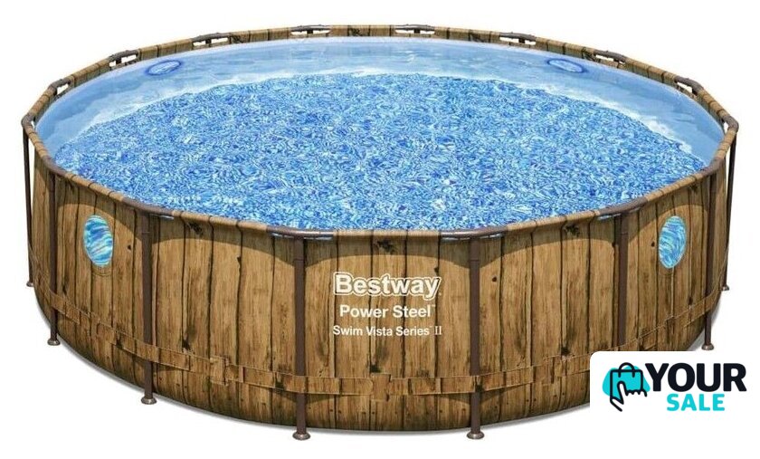Каркасный бассейн Bestway Power Steel 56725 (488х122) - Изображение №2 — Интернет-магазин Your Sale