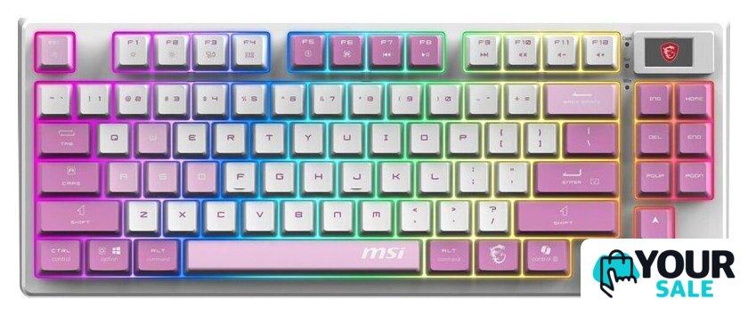 Клавиатура MSI Forge GK600 TKL Wireless Violet - Изображение №2 — Интернет-магазин Your Sale