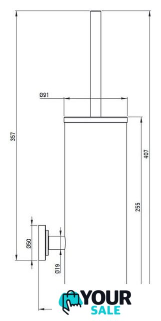 Ершик для унитаза Deante Temisto Brass ADT_M721 - Изображение №2 — Интернет-магазин Your Sale