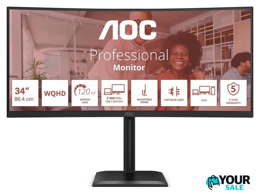 Монитор AOC CU34E4CV - Изображение №1 — Интернет-магазин Your Sale