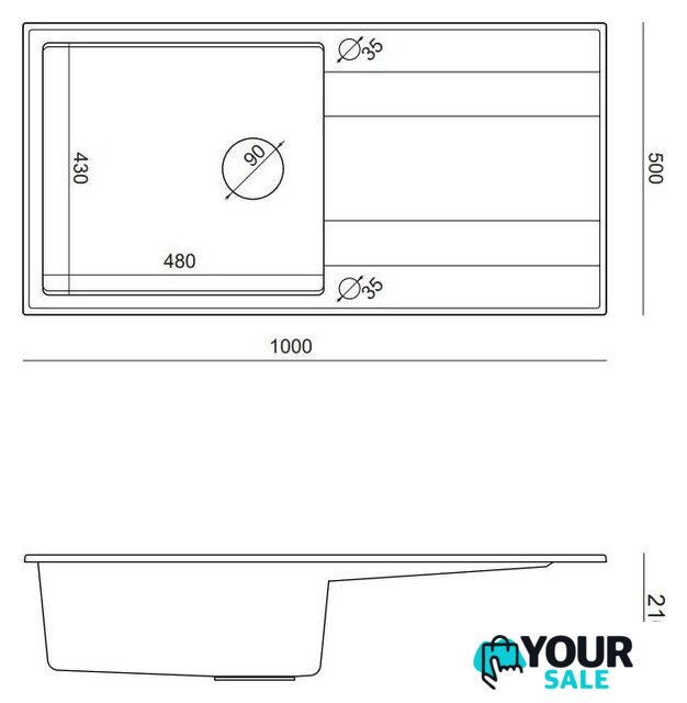 Кухонная мойка Quadron HCQE10050U1_PVDC1_P2O - Изображение №7 — Интернет-магазин Your Sale