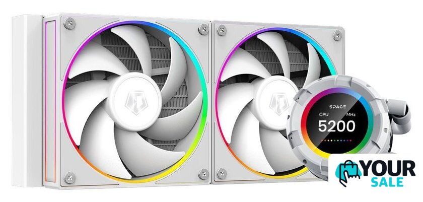 Система жидкостного охлаждения для процессора ID-Cooling SL240 White - Изображение №1 — Интернет-магазин Your Sale